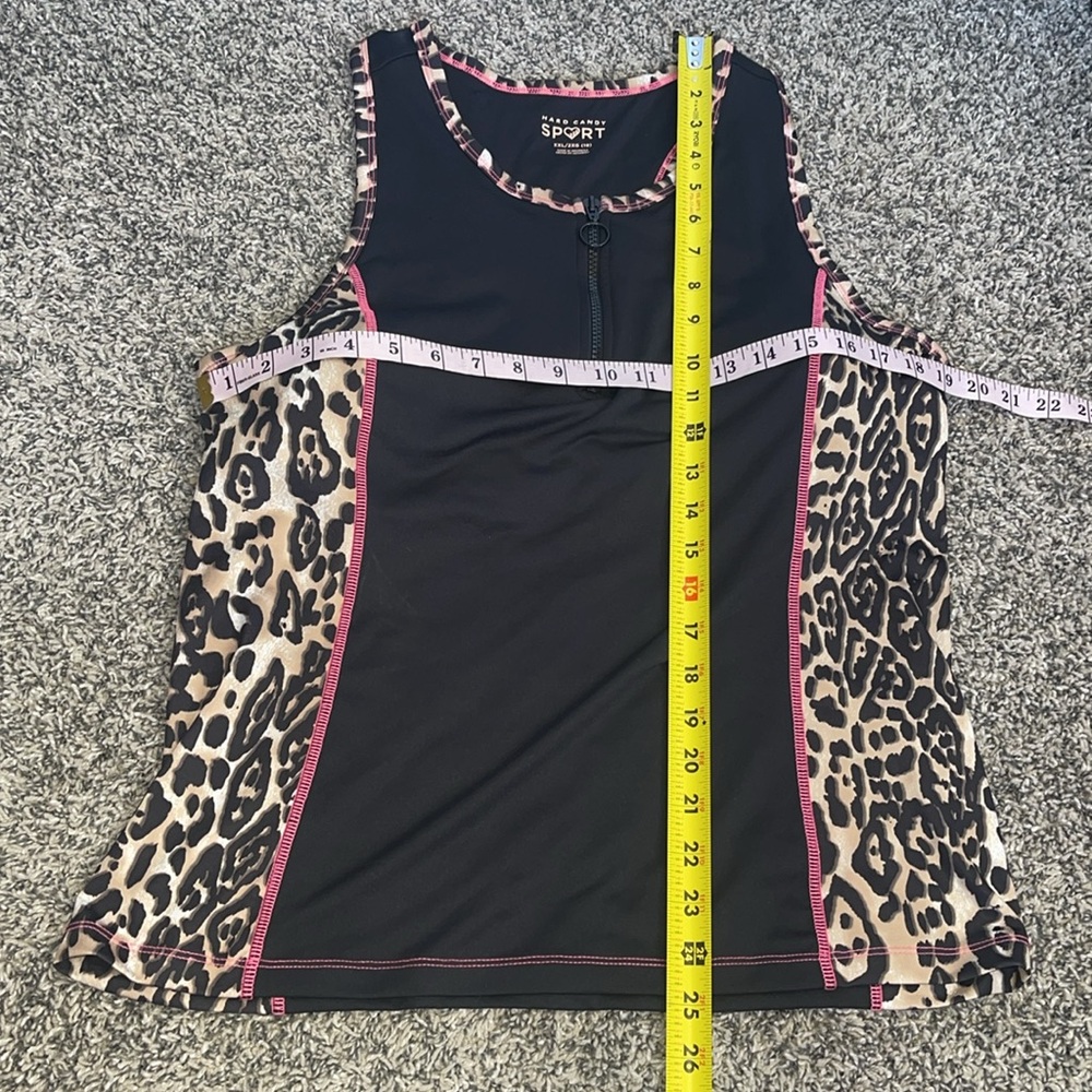 Womens juniors XXL 19 Hard Candy Sport workout tank top with removable bra pad